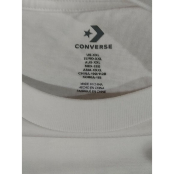 Converse Scooby-Doo Graphic Tee T-Shirt Ruh-Roh! White XXL NWT - Picture 3 of 4